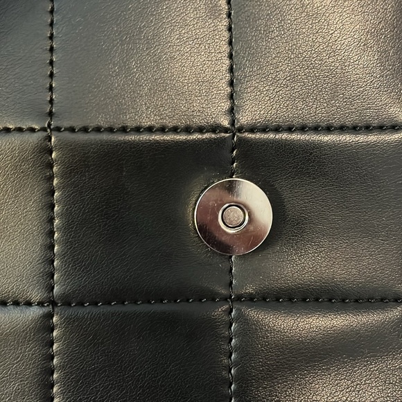 Black leather purse, perfect for evening or every day - Picture 7 of 7